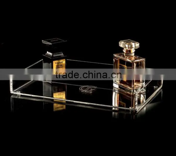 Acrylic Classic Perfume Vanity Tray Makeup Storage Holder Stand Glamour