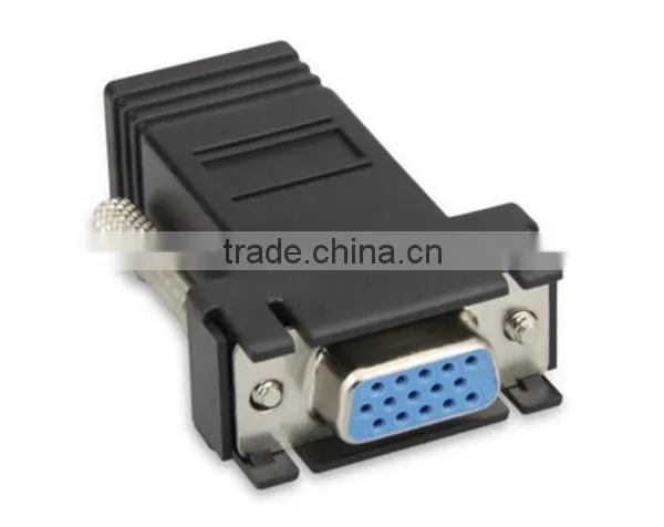 Wholesale VGA 15pin Female to RJ45 8P8C Female Adapter photo-3