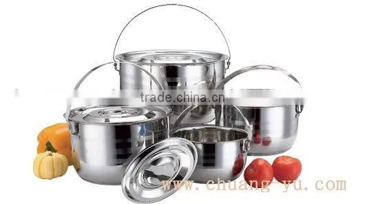 Handle Stainless Steel Stock Pot