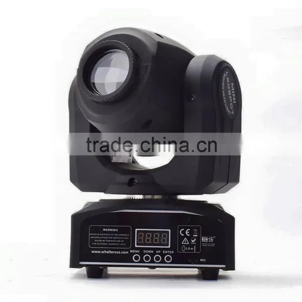 30W LED Mini Moving Head Spot Light /DMX 512/Rotating Gobo/ Pan/Tilt/Rainbow Flow photo-3