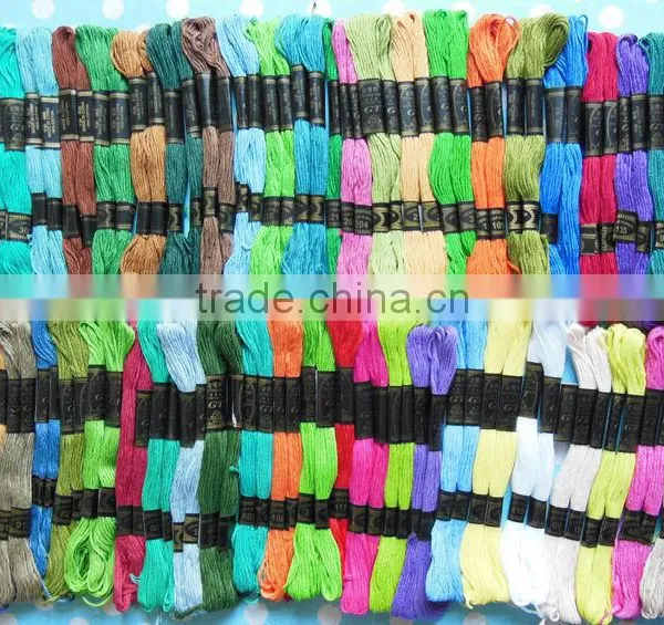 50pcs Mixed Colours CROSS STITCH Cotton EMBROIDERY THREAD Sewing Skeins Floss Kit photo-3