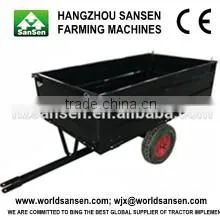 2 Wheels Tractor Dump Trailer 1500Lb. Capacity 17cu Utility Dump Trailer for ATV photo-5