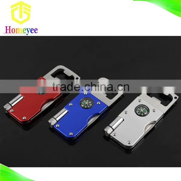 Multifunction beer bottle opener with LED light and Compass