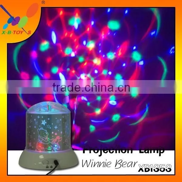 New LED Colorful Rotating Projection Night Light Beautiful Projector Lamp photo-2
