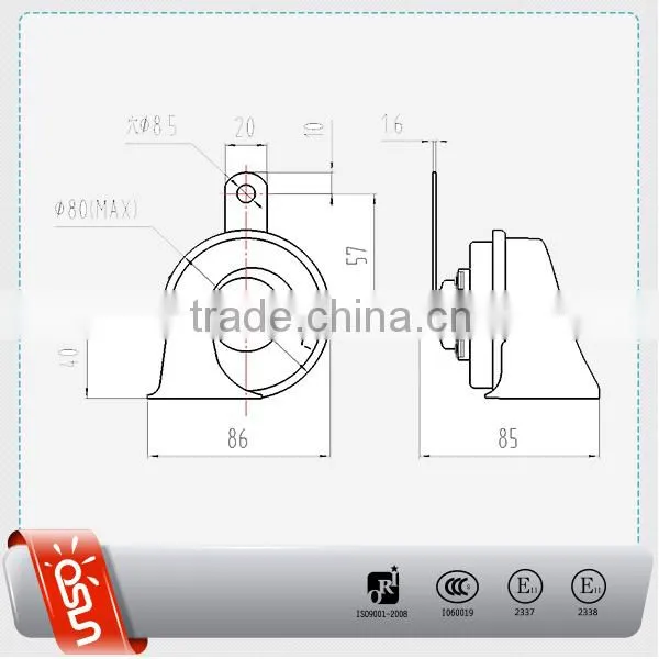 Snail Car Horn 12V for F-O-R-D Cars(ODL-162 10A) photo-3