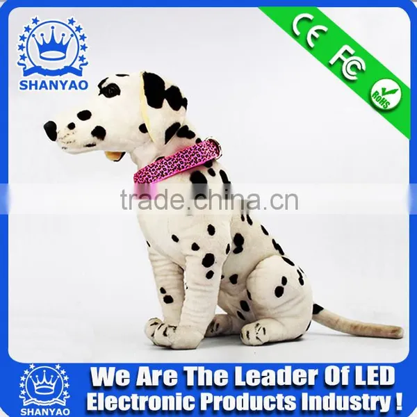 2015 Hot Selling Christmas LED Plastic Dog Collar With Leopard photo-6