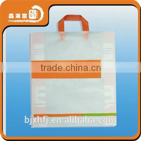 Custom Shopping Printing Packaging Plastic Bag Flexiloop Handle photo-4