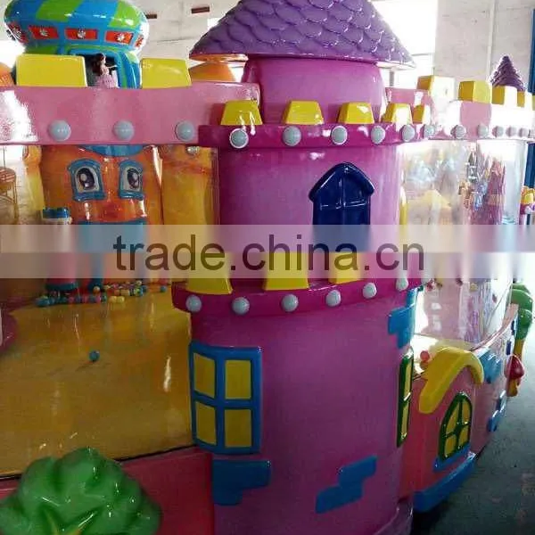 New Design Amusement Park Electric Train Pumpkin Castle Joy Spray Cart Car Amusement Game photo-2