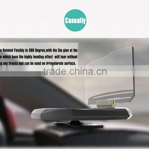 Newest Universal Car HUD Head Up Display Holder Bracket For Phone Creative Vehicle GPS Navigation Bracket photo-5