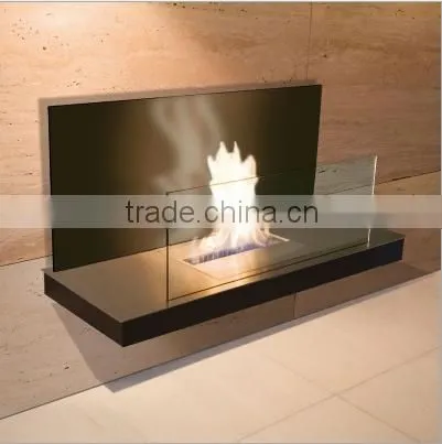 90 Degree Bent Good Quality Stainless Steel Bio Ethanol Wall Fireplace Real Fire photo-2
