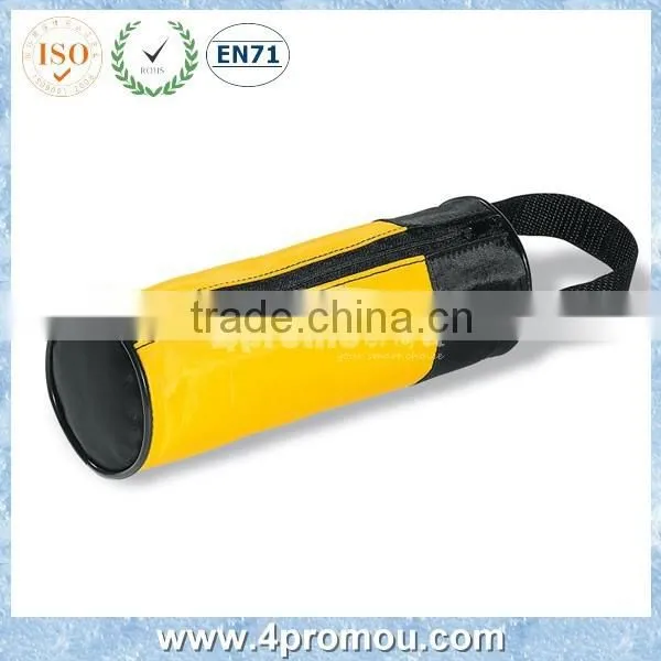 Round Pencil Case Pencil Bag for School Kids in Yellow Color