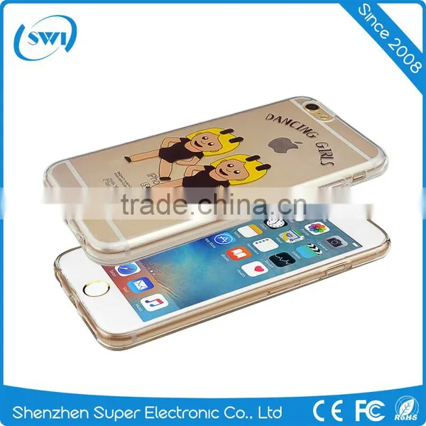 2016 Newest Cartoon Back Cover Clear Soft TPU Phone Case for IPhone 6 6S Ultra Slim 1.2mm photo-3