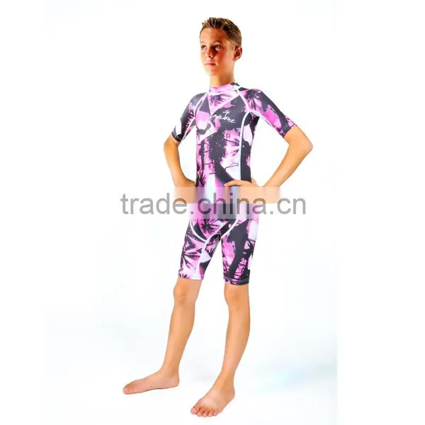 2016 Fashion Lycra Swimming Suit /kids Rash Guard /uv Protection Rash Guard C1607 photo-6