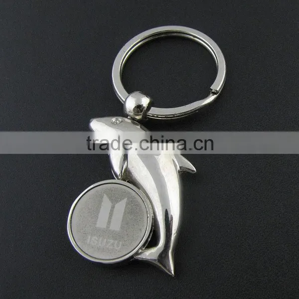 Fish Shaped Metal Bottle Opener Keychain Keyring Key Chain Ring photo-2