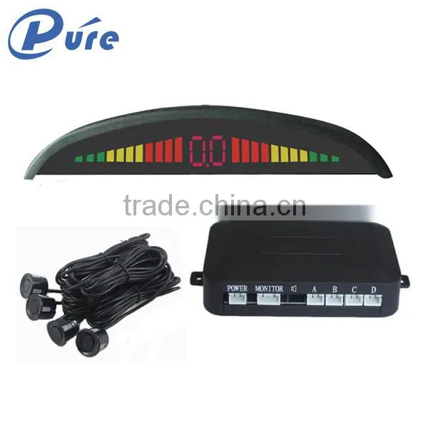 Rainbow LED Display Parking Sensor System With 4 Sensors and Hunman Voice Alarm photo-5