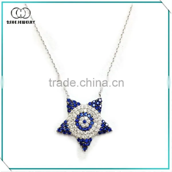 High Quality five stars shaped new fashion silver jewelry