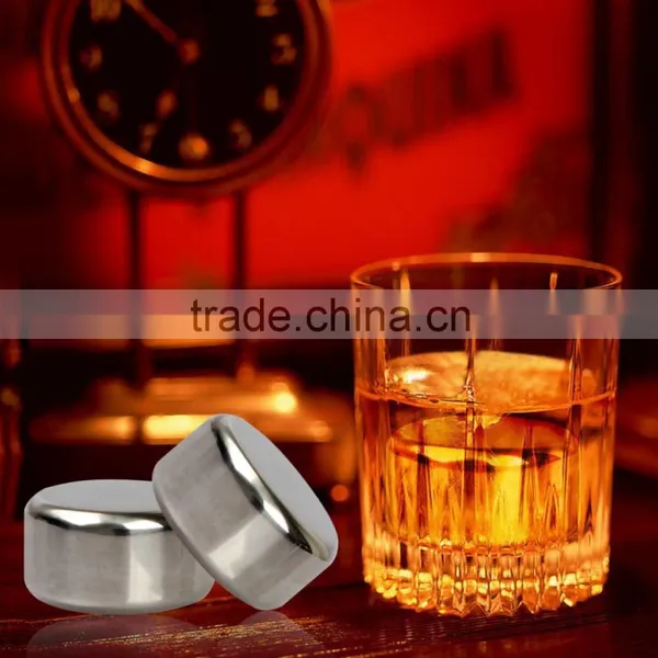 Christmas Gift Stainless Steel Reusable Whisky Stones/ Whiskey Ice Cubes/ Whisky Ice Rocks