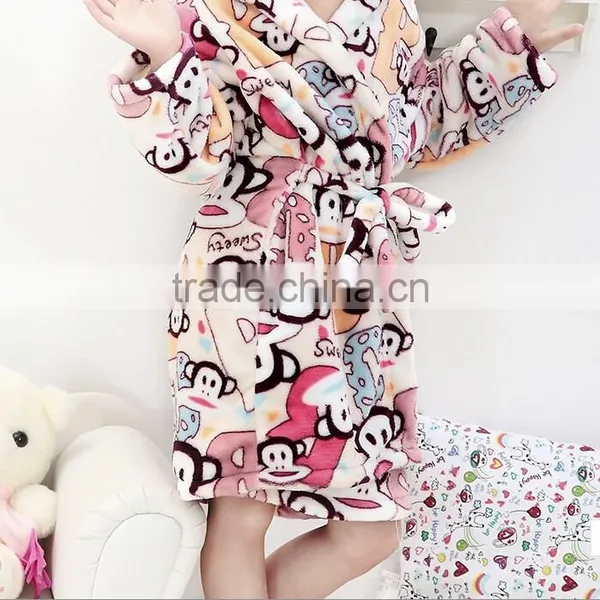 Baby Bathrobe Animal Leopard Flannel Fleece photo-2