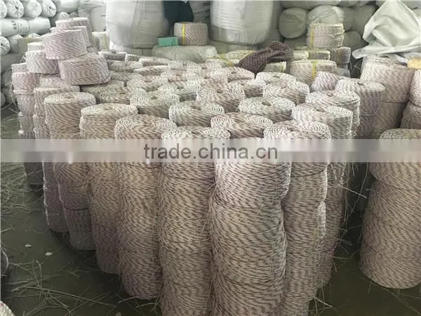 Cheapest PP Polypropylene Warning Rope For Sale White With Red And Blue Tracer photo-4