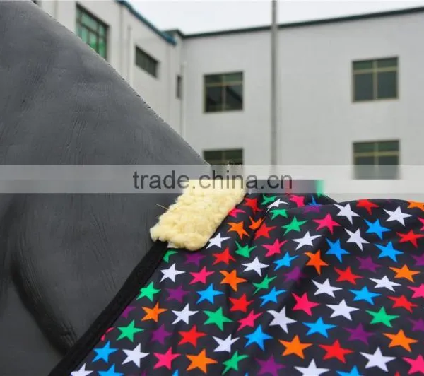 Fashion Polyester Heavy Turn Out Saddlery Winter Horse Rug photo-6