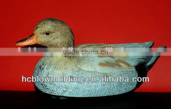 OEM Blow Molding Plastic PE Duck Decoy Hunting Design Life-Like Plastic Float Duck Decoy photo-3