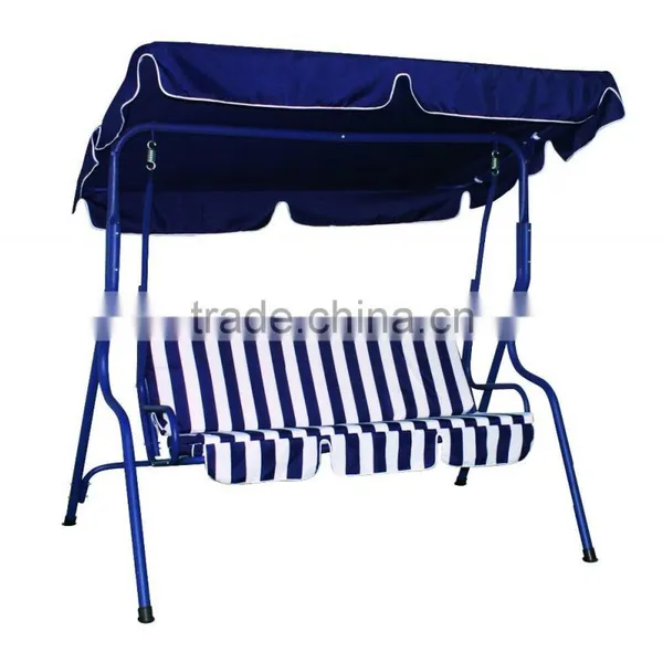264003 Cheap Outdoor Garden Patio Steel Fabric 3 Seater Swings Chairs photo-2