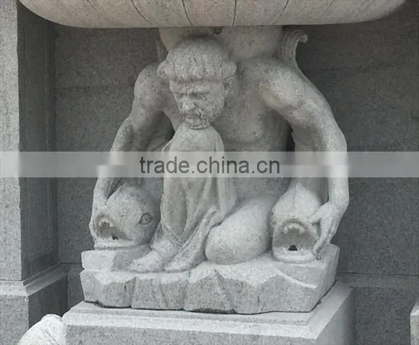 Russian Style Granite Wall Fountain With Figure Statue photo-3