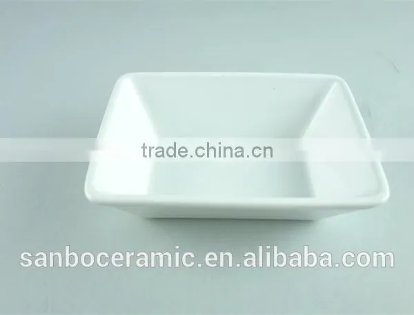 White Ceramic Casserole Dish With Lid, Small White Baking Dish Rectangular Shaped Serving Dishes photo-2