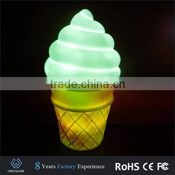 Creative Lovely Ice Cream Shape Night Light LED Lamp for Kids photo-2
