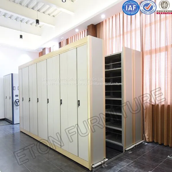 Library Trackless Metal Shelving Rack With Skidproof Device photo-2