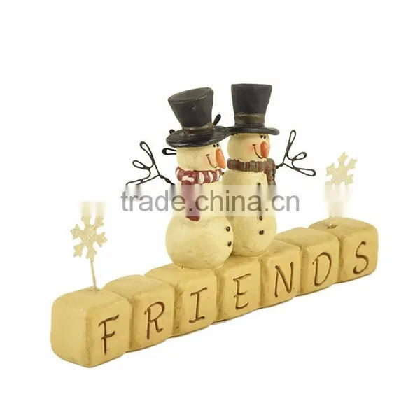 Custom Snow Man Best Friends Gifts Christmas Decoration photo-2