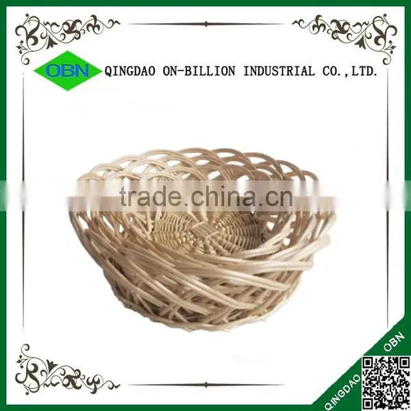 Sets Decorative Disposable Wicker Round Basket Tray photo-2