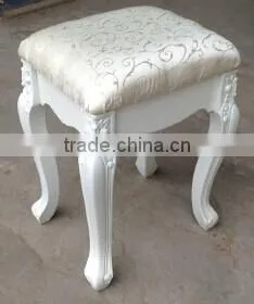 15.75"H Wooden Painting Chair With Fabir Cushion