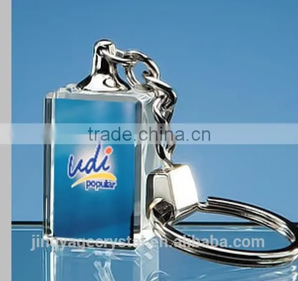 Luxury 3D Personalized Engraving Crystal Keychain Innovative Keychain photo-3