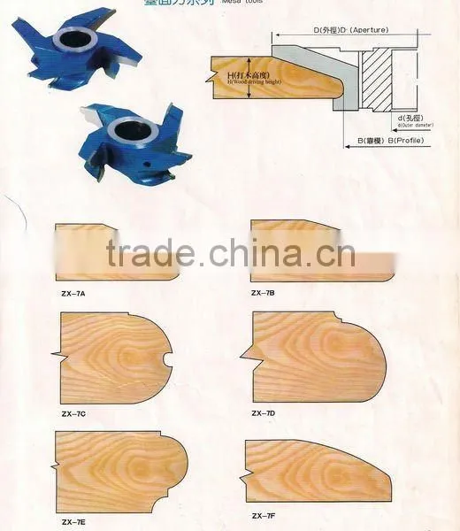 Woodworking Profile Cutter/ Tungsten Steel Profile Cutter