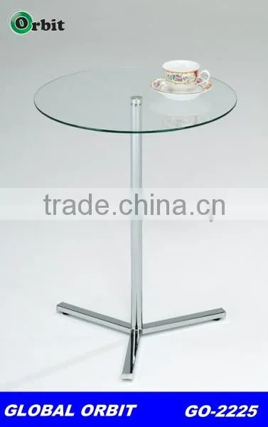Living Room Furniture Glass Top Cheap Coffee Table photo-4