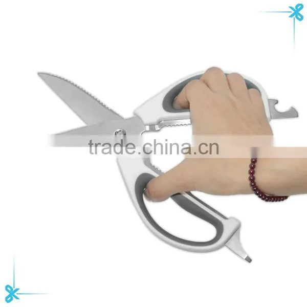 Big Handle Take Apart Kitchen Multifuction Scissors photo-5