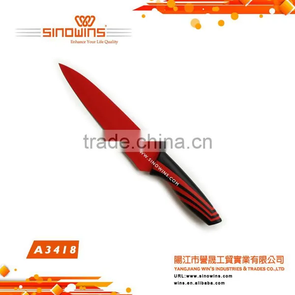 A3418 New Design Hot Sale High Quality 5pcs Stainless Steel Knife Set With Non-stick Coating photo-3