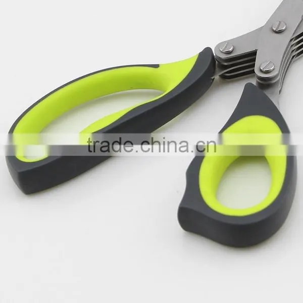 Stainless Steel Kitchen 5 Blades Scissors photo-4