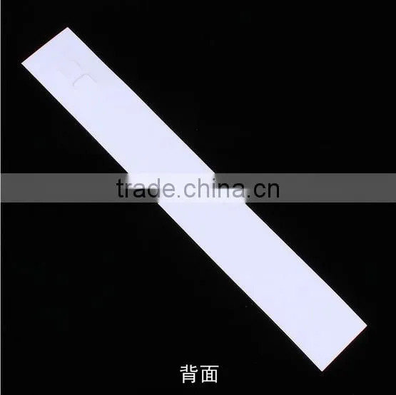 2016 White Long Paper Jewelry Pack Cards Custom Logo Necklace Display Jewelry Cards