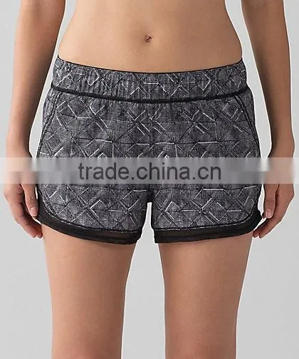 MGOO Wholesale Fully Reversible Running Shorts Women 100% Polyester Ventilate Comfortable Dri Fit Jogger Pants photo-4