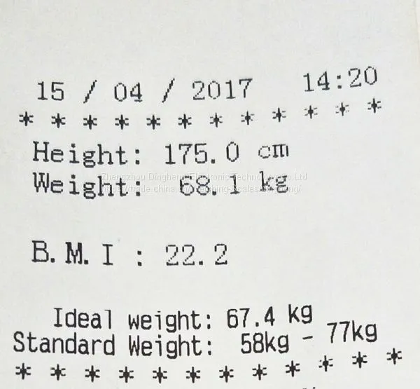 DHM-600 Medical and Personal Ultrasonic Height and Weight Scale With Printing photo-4