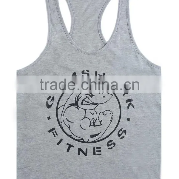 2016 Cotton Fitness Clothes Gym Bodybuilding Tank Top Men Sleeveless Sport Tops Casual Golds Gym Vest Brand Tracksuits Men photo-4