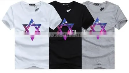 Top Quality Start Design Wholesale White 100% Cotton T Shirts For Men photo-3