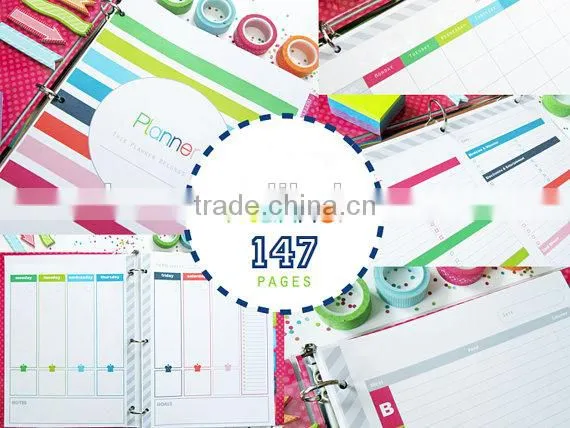 Spiral Binding Full Color Printing Notebook Custom ,school & Office Cheap Planner Printing photo-4