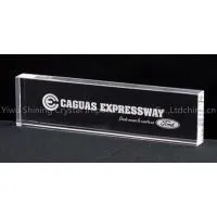 Crystal Desk Name Plates