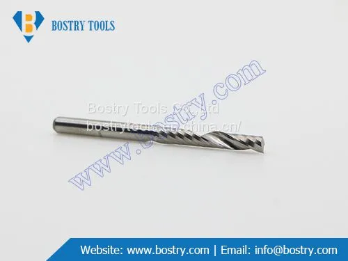 Solid Carbide Single Flute Spiral End Mill Milling Cutter Wood Plastic Cnc Router Bits Cnc Tool Bits photo-2