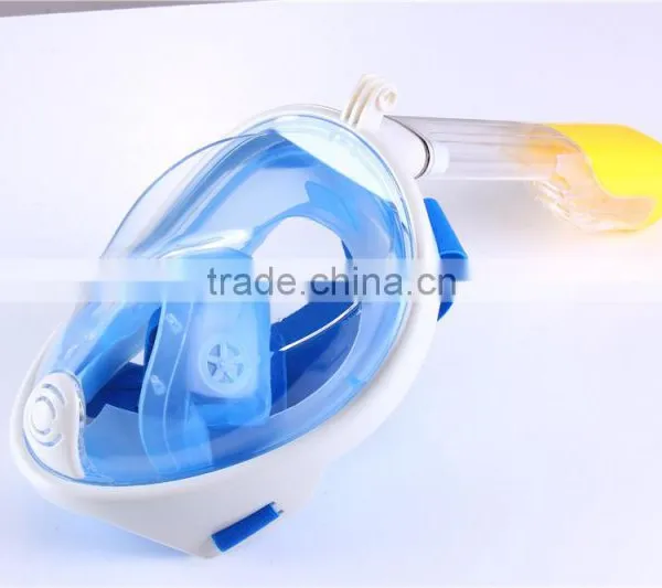 High Quality Silicone Full Face Diving Mask 180 Degree Snorkel Mask Snorkel for Mask With Gopro Mount photo-4
