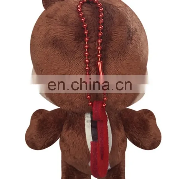 Custom Cute Plush Toys Brown Squirrel Keychain photo-5
