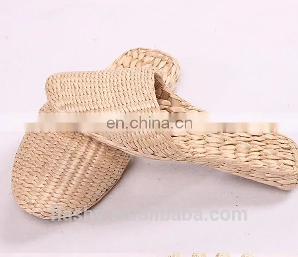 Wholesale Hand Woven Slippers Rush Slipper Spa Plain Raffie Slippers 2017 photo-3